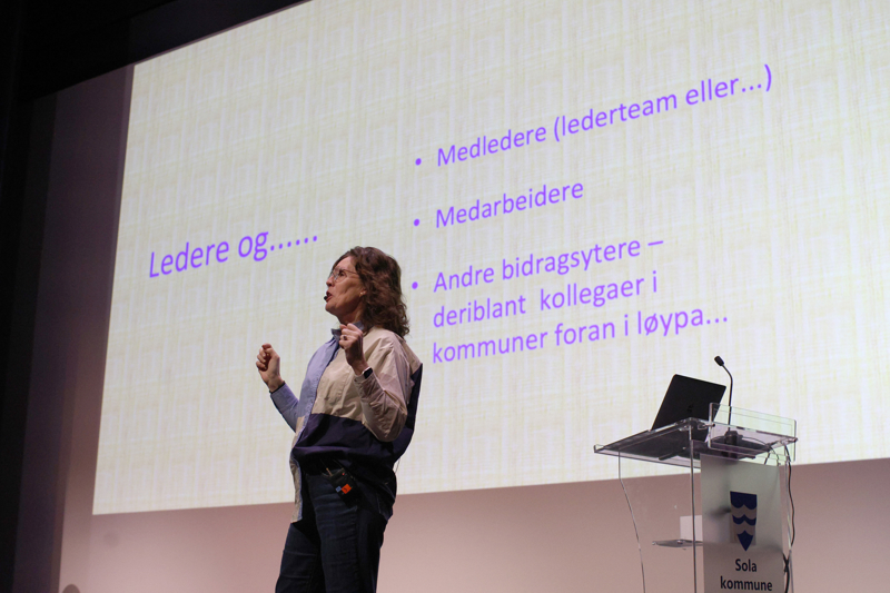 Irene Grastveit på scenen